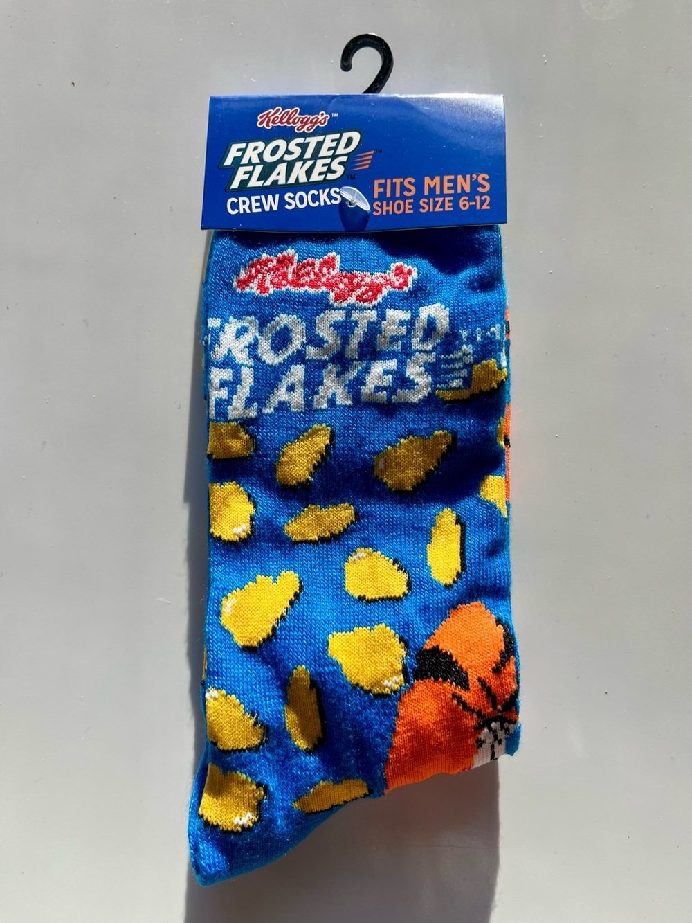 Kellogg's Frosted Flakes Unisex Funny Novelty Food Crew Socks - Blue